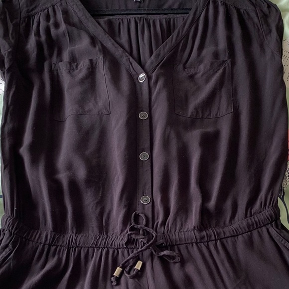 Black Button Up Jacob Romper - Size Large - Picture 4 of 4